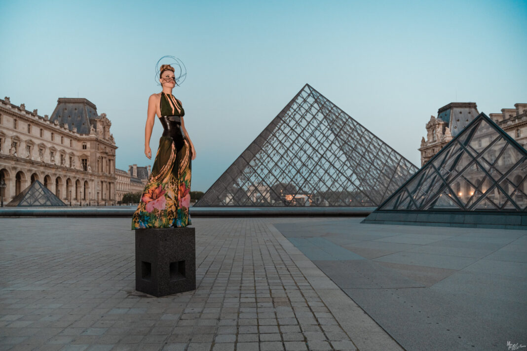 Lüllepop’s Hélène jumpsuit, photographed at the Louvre