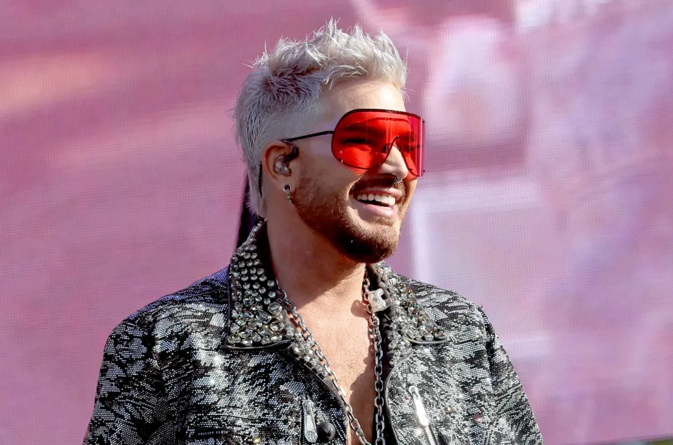 Adam Lambert performs with VINCINT onstage during OUTLOUD Music Festival at 2024 WeHo Pride on June 02, 2024 in West Hollywood, Calif