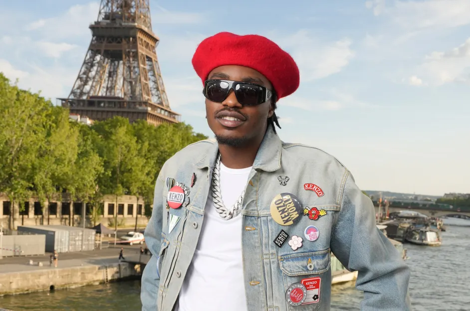 Lil Tjay at the Kenzo Spring 2024 Menswear Collection Runway Show on June 23, 2023 in Paris, France