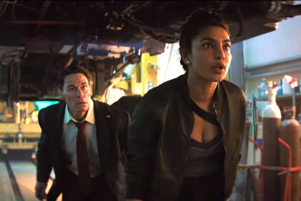 John Cena and Priyanka Chopra Jonas in 'Heads of State.'