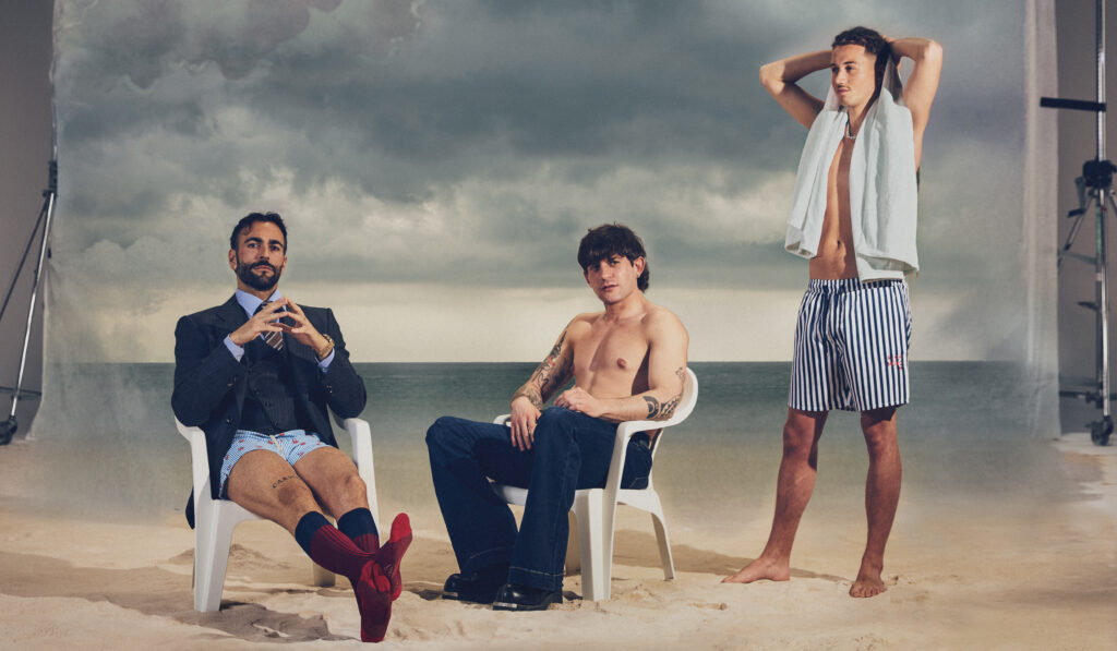 Marco Mengoni, Rkomi, and Sayf, photo by Leandro Manuel Emede