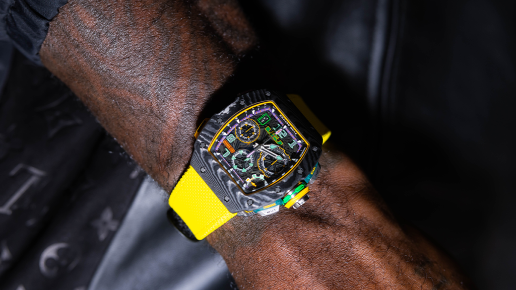James rocking the new limited timepiece on his wrist